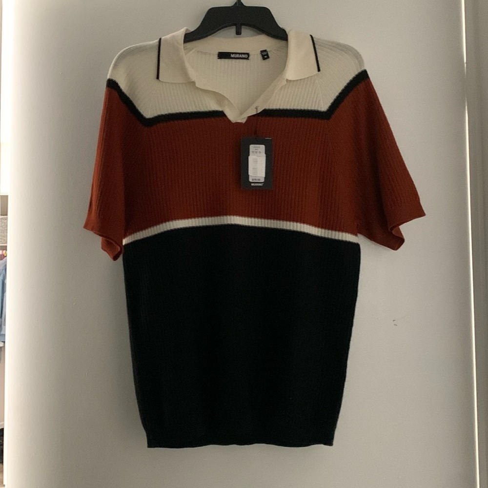 Murano Men’s Polo Sweater Size M